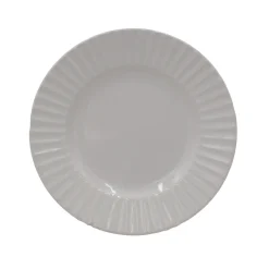 White Embossed 32 Piece Dinnerware Set, Service for 8