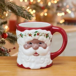 Winterberry® African American Santa Mug