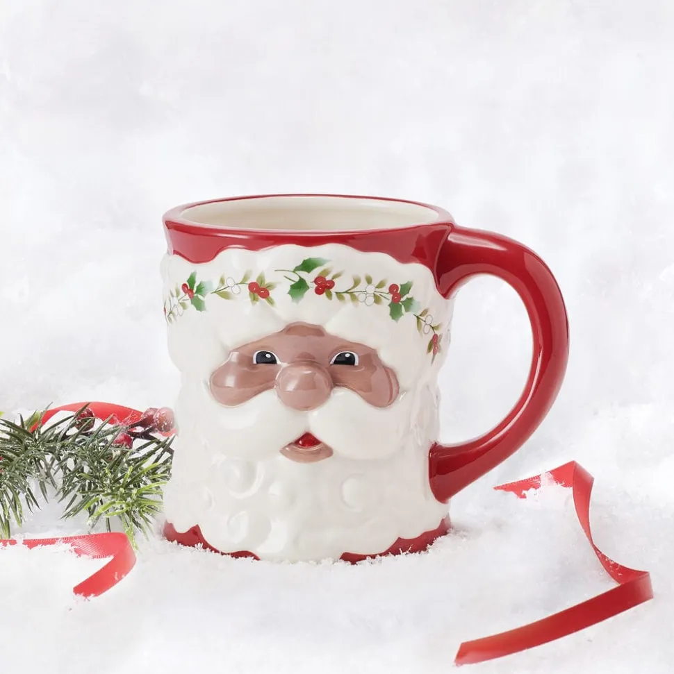 Winterberry® African American Santa Mug