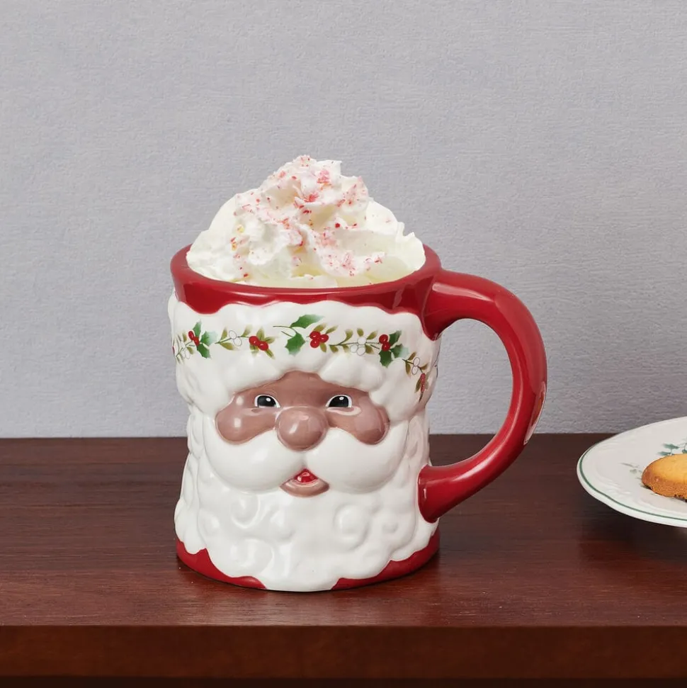 Winterberry® African American Santa Mug