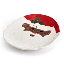 Winterberry® African American Santa Figural Cookie Plate