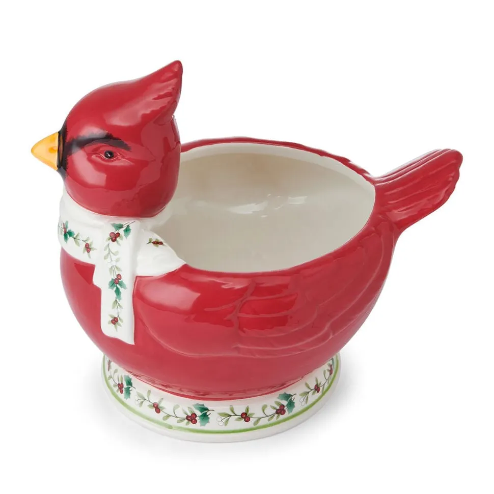 Winterberry® Cardinal Candy Bowl