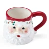 Winterberry® Santa Figural Mug