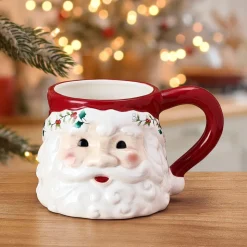 Winterberry® Santa Figural Mug