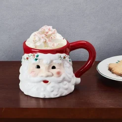 Winterberry® Santa Figural Mug