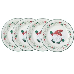 Winterberry® Set of 4 Gnome Salad Plates