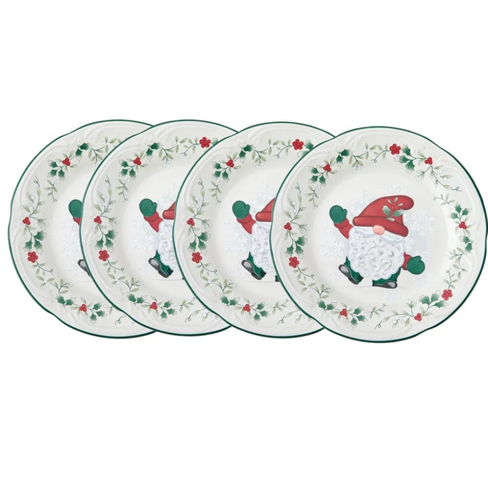 Winterberry® Set of 4 Gnome Salad Plates