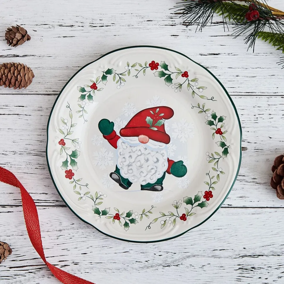 Winterberry® Set of 4 Gnome Salad Plates