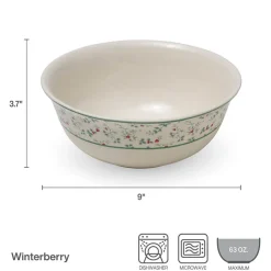 Winterberry® Set of 2 Holly Nesting Serving Bowls