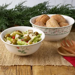 Winterberry® Set of 2 Holly Nesting Serving Bowls