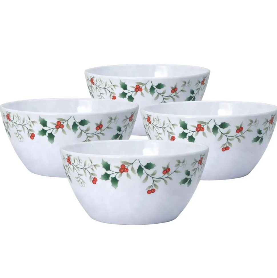 Winterberry® Set of 4 Outdoor Melamine Cereal Bowls