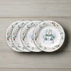 Winterberry® Set of 4 Snowman Salad Plates