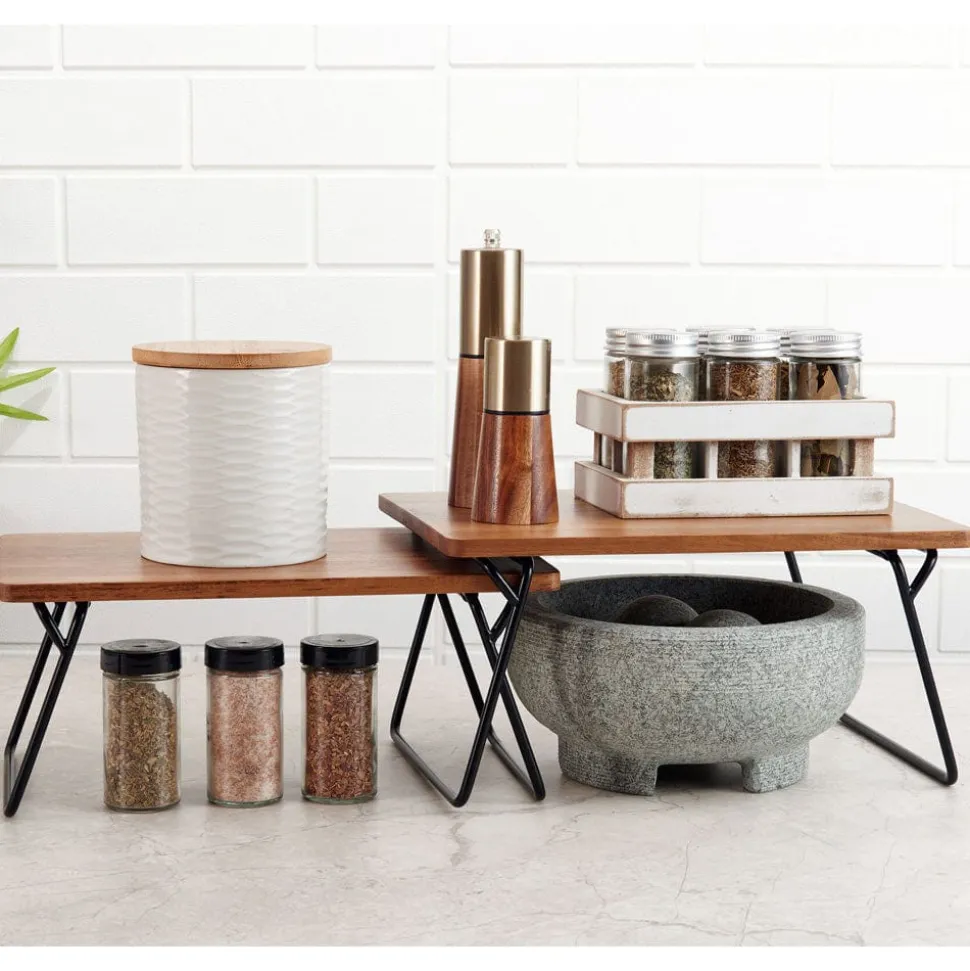 Woodford Set of 2 Shelf Organization Trays