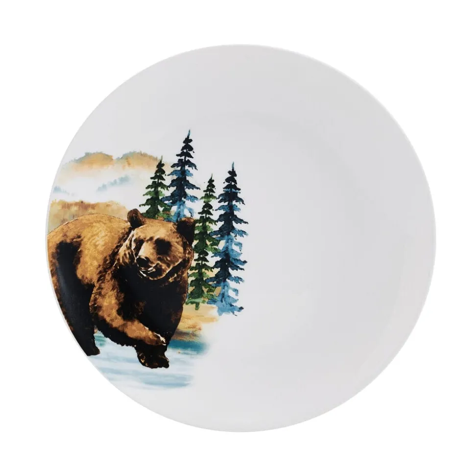 Woodland Animals 12 Piece Dinnerware Set, Service for 4