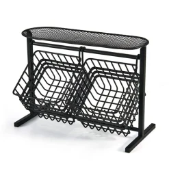 Wrapped Band 2 Tier Storage Basket