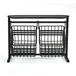 Wrapped Band 2 Tier Storage Basket
