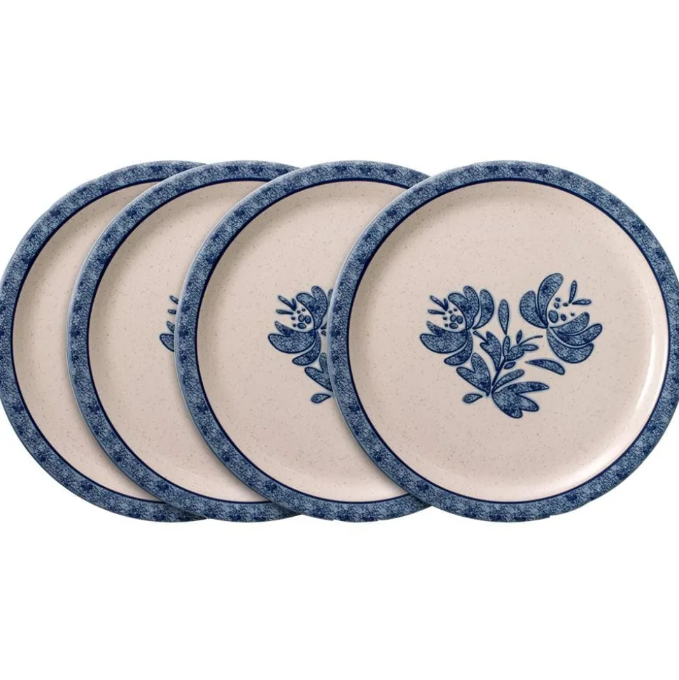 Yorktowne Set of 4 Outdoor Melamine Dinner Plates