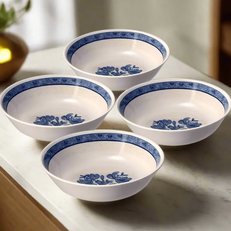Yorktowne Set of 4 Outdoor Melamine Cereal Bowls
