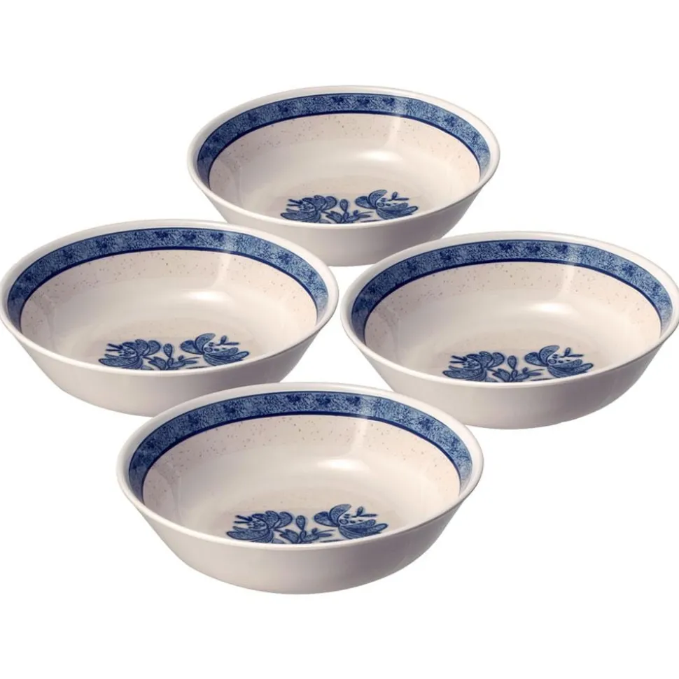 Yorktowne Set of 4 Outdoor Melamine Cereal Bowls
